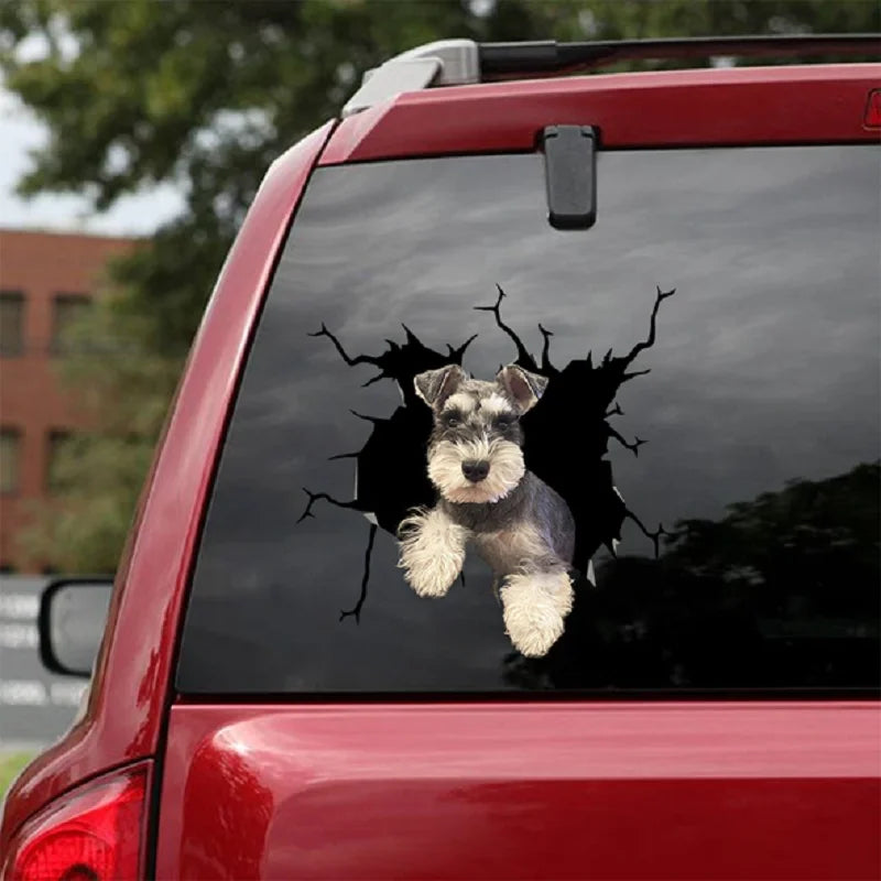 Funny Dog Windshield Stickers On Car Glass Camping Auto Decals Vehicle Exterior Window Decoration Girly Personalized Waterproof