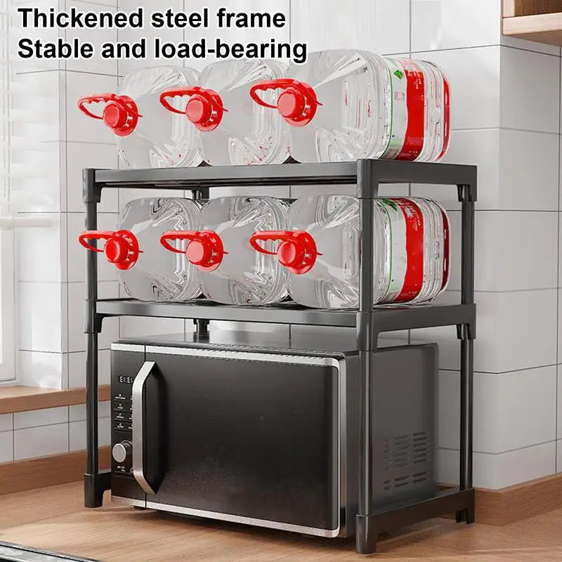 Kitchen Shelf, Microwave Rack, Oven, Air Fryer, Rice Cooker, Coffee Machine, Countertop, Layered Storage Rack Organizer Shelf
