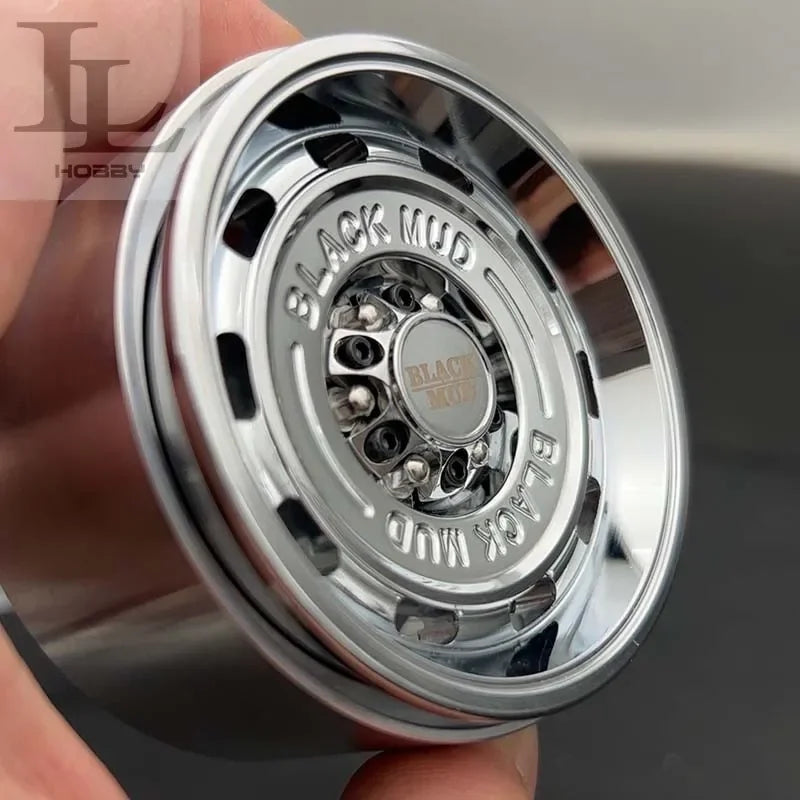 1.9 Inch 2.2 Inch Black Mud Retro Wheel HUB Tank for 1/10 RC Crawler Car AXIAL SCX10 TRX4 Defender RC4WD D90 Tank 300 TRX6 TF2