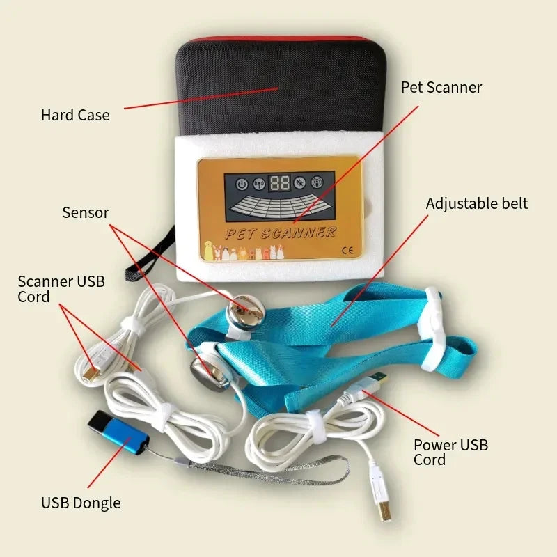 2025 Version Pet Quantum Resonance Magnetic Analyzer For Cat/Dog Body Checking Home Care Device