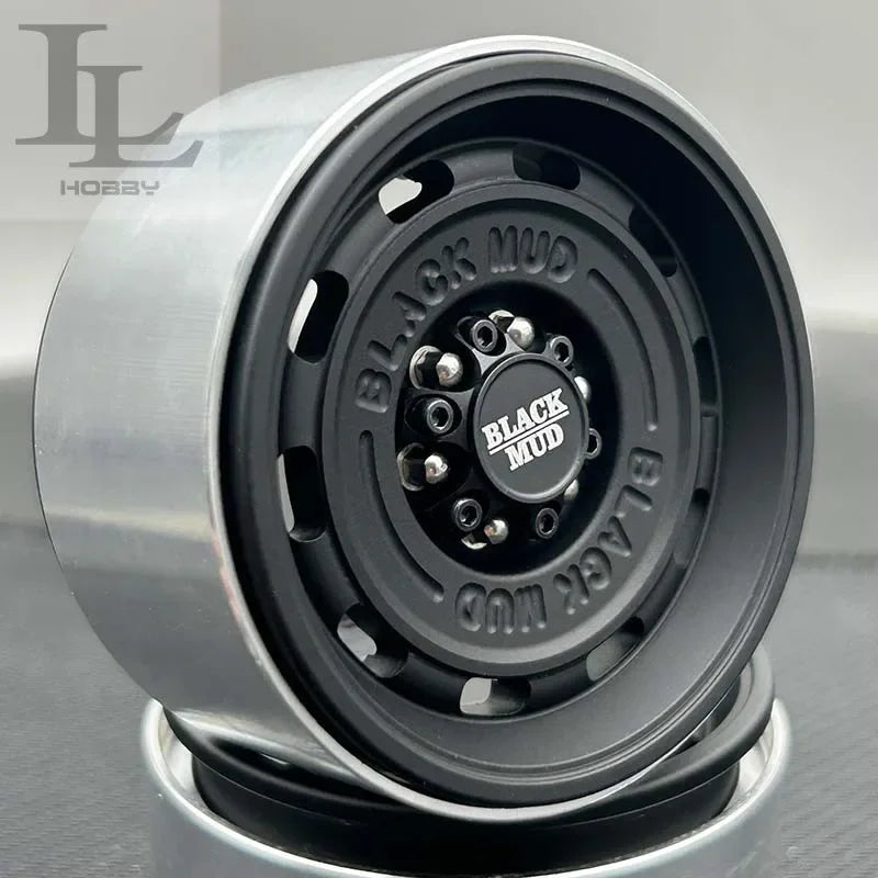 1.9 Inch 2.2 Inch Black Mud Retro Wheel HUB Tank for 1/10 RC Crawler Car AXIAL SCX10 TRX4 Defender RC4WD D90 Tank 300 TRX6 TF2
