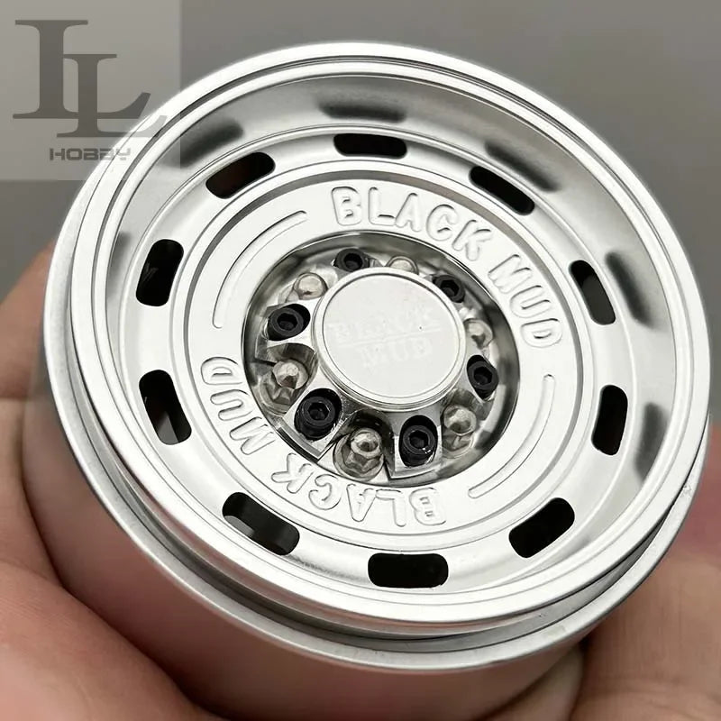 1.9 Inch 2.2 Inch Black Mud Retro Wheel HUB Tank for 1/10 RC Crawler Car AXIAL SCX10 TRX4 Defender RC4WD D90 Tank 300 TRX6 TF2