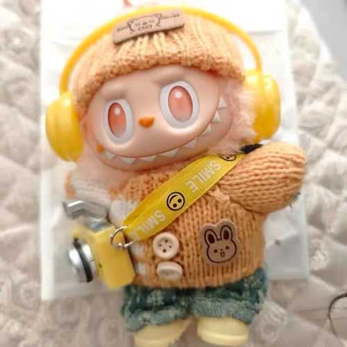 17cm Cute Mini Plush Doll'S Clothes Outfit Accessories For Korea Kpop Exo Labubu Idol Dolls Sweater Clothing DIY Kids Girl Gift