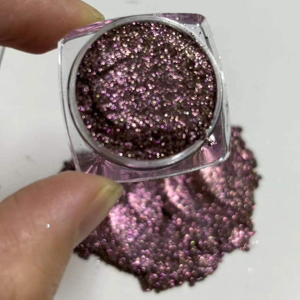Cosmetic Pink Gold Pearlescent Effect Color Shift Pigment for Epoxy Resin Makeup Nail Polish Soap Dye Candle Making Craft Slime
