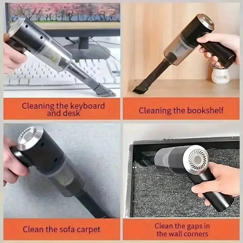 Car Wireless Mini Vacuum Cleaner High-Power Wet and Dry Dual-Purpose Multi-Function Usb Charging Portable Handheld Small Car