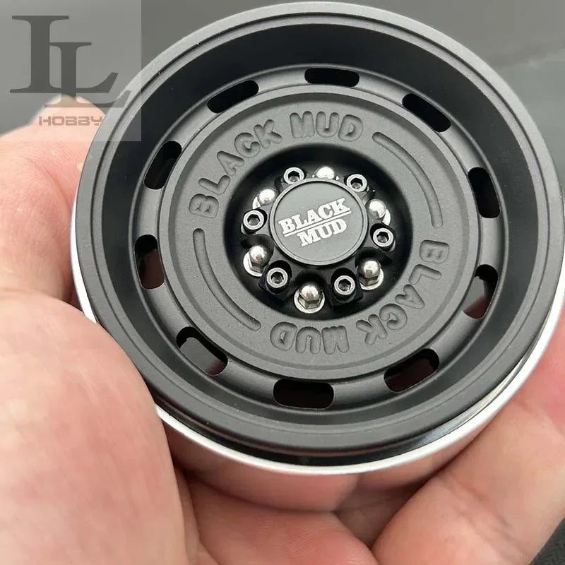1.9 Inch 2.2 Inch Black Mud Retro Wheel HUB Tank for 1/10 RC Crawler Car AXIAL SCX10 TRX4 Defender RC4WD D90 Tank 300 TRX6 TF2