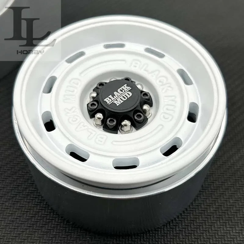 1.9 Inch 2.2 Inch Black Mud Retro Wheel HUB Tank for 1/10 RC Crawler Car AXIAL SCX10 TRX4 Defender RC4WD D90 Tank 300 TRX6 TF2