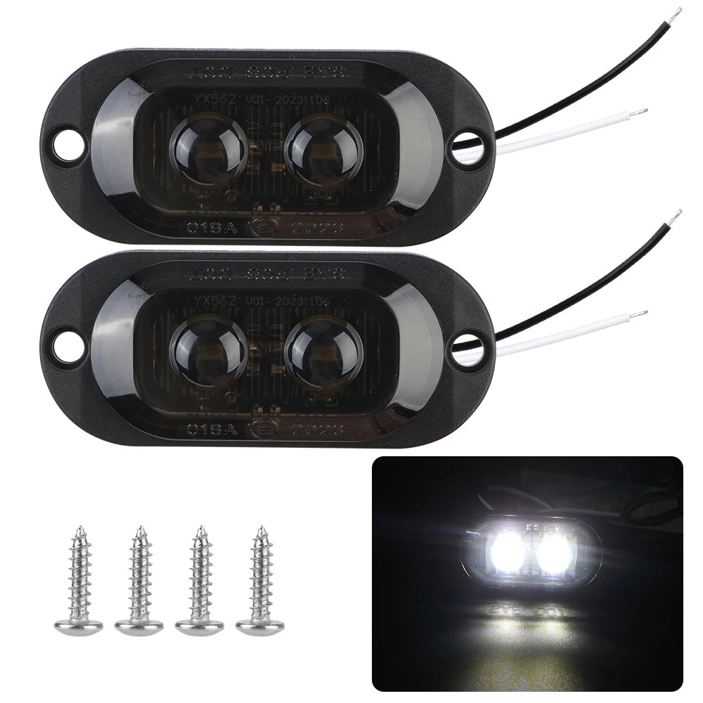 12V 24V Truck Position Lights Car Side Marker Lamps LED Signal Light Trailer Lights Indicator Taillights Auto Accessories