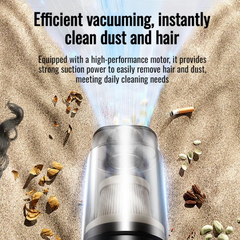 Multi-Functional Car Portable Vacuum Cleaner,Mini High-Power Wireless USB Rechargeable Handheld,Strong Suction Durable Practical