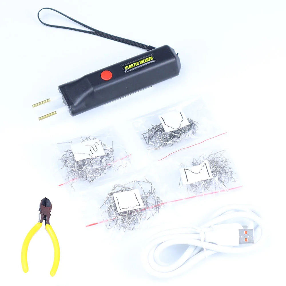 Rechargeable Plastic Welder,100W USB-C Charging Hot Stapler Cordless Plastic Welder Plastic Repair Kit, Bumper Plastics Repair