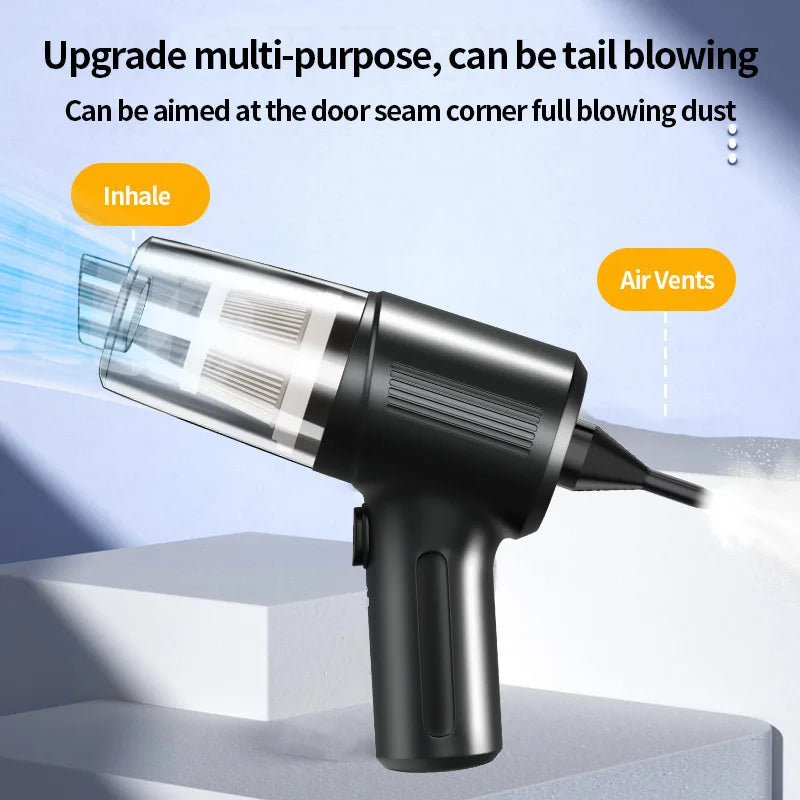 Multi-Functional Car Portable Vacuum Cleaner,Mini High-Power Wireless USB Rechargeable Handheld,Strong Suction Durable Practical