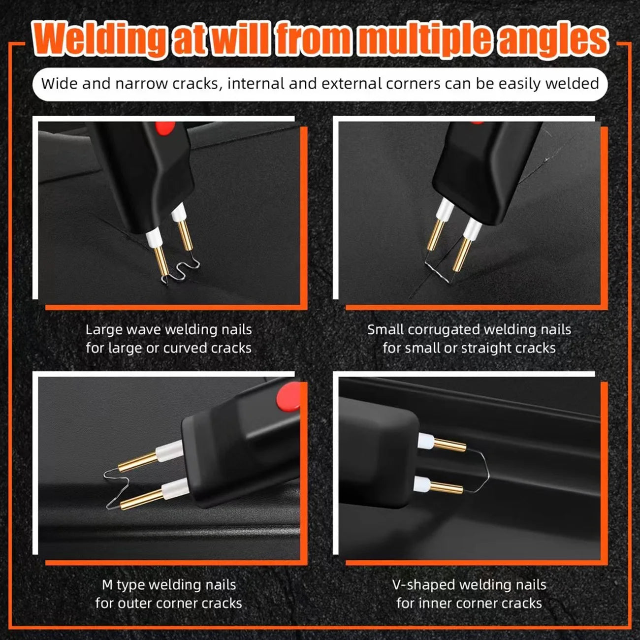 Rechargeable Plastic Welder,100W USB-C Charging Hot Stapler Cordless Plastic Welder Plastic Repair Kit, Bumper Plastics Repair