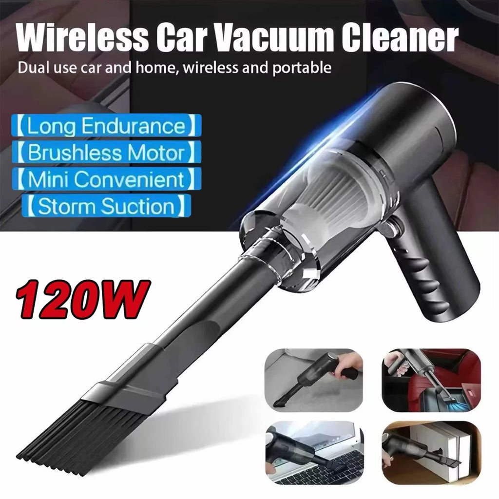 Car Wireless Mini Vacuum Cleaner High-Power Wet and Dry Dual-Purpose Multi-Function Usb Charging Portable Handheld Small Car