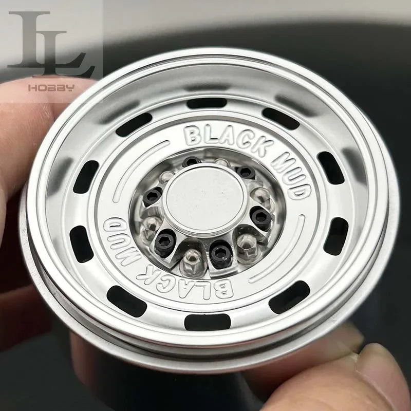 1.9 Inch 2.2 Inch Black Mud Retro Wheel HUB Tank for 1/10 RC Crawler Car AXIAL SCX10 TRX4 Defender RC4WD D90 Tank 300 TRX6 TF2