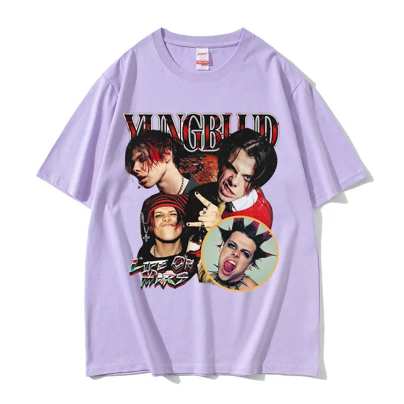 Rocker Yungblud Graphic T Shirt Summer Men Women Fashion Hip Hop Rock Short Sleeve T-shirts Male Casual Cotton Oversized T-shirt