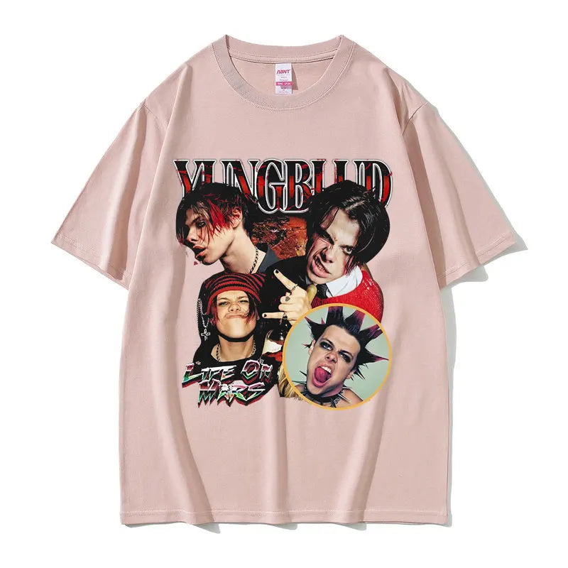 Rocker Yungblud Graphic T Shirt Summer Men Women Fashion Hip Hop Rock Short Sleeve T-shirts Male Casual Cotton Oversized T-shirt