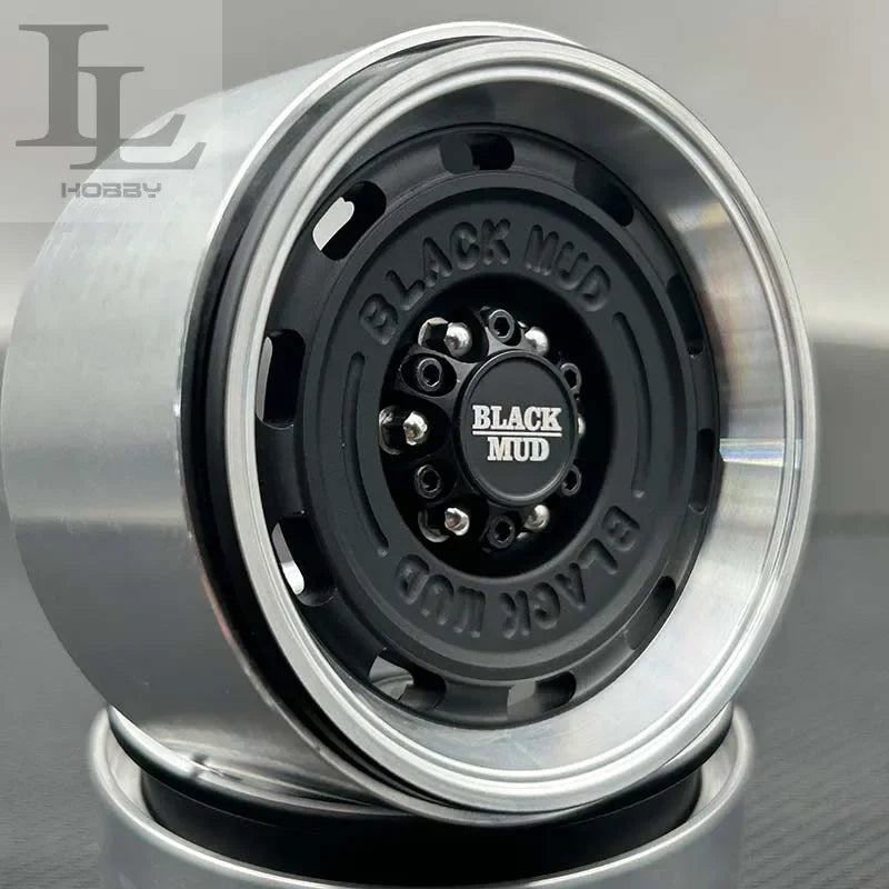 1.9 Inch 2.2 Inch Black Mud Retro Wheel HUB Tank for 1/10 RC Crawler Car AXIAL SCX10 TRX4 Defender RC4WD D90 Tank 300 TRX6 TF2