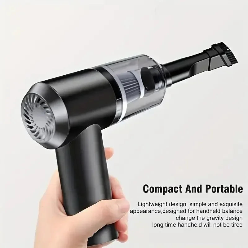 Handheld Car Vacuum Cleaner Powerful Wireless Dust Collector USB Rechargeable Portable Cleaning Appliance for Home and Auto