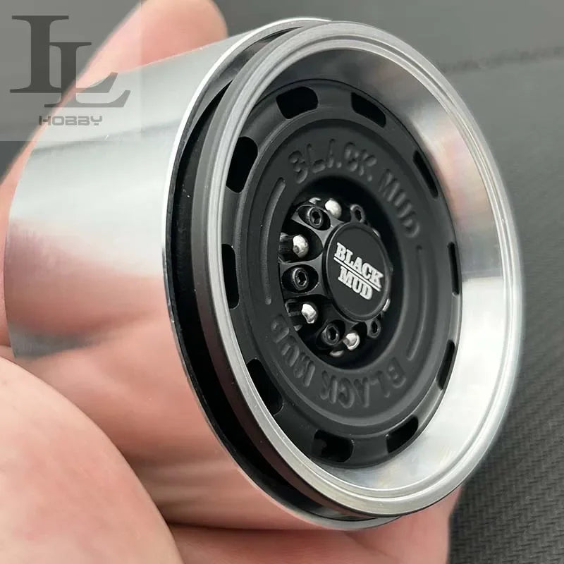 1.9 Inch 2.2 Inch Black Mud Retro Wheel HUB Tank for 1/10 RC Crawler Car AXIAL SCX10 TRX4 Defender RC4WD D90 Tank 300 TRX6 TF2