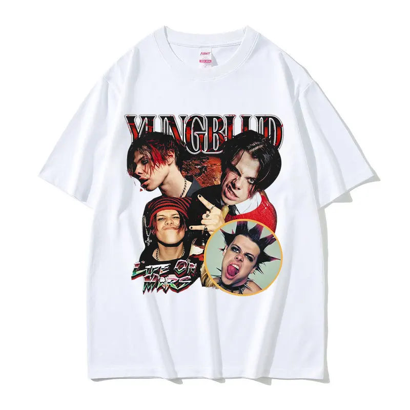 Rocker Yungblud Graphic T Shirt Summer Men Women Fashion Hip Hop Rock Short Sleeve T-shirts Male Casual Cotton Oversized T-shirt