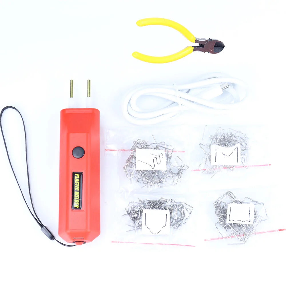 Rechargeable Plastic Welder,100W USB-C Charging Hot Stapler Cordless Plastic Welder Plastic Repair Kit, Bumper Plastics Repair